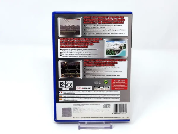 Parte trasera de Assault Suits Valken (ESP) para PlayStation 2, edición PAL España