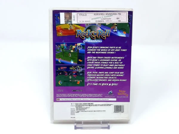 Parte trasera de Rock'N'Roll Adventures (UK) para PlayStation 2, edición PAL UK
