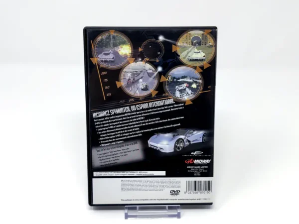 Parte trasera de SpyHunter (FRA) para PlayStation 2, edición PAL Francia