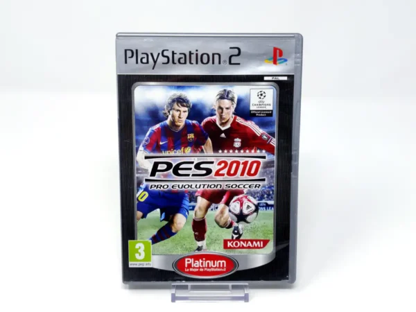Portada de PES 2010: Pro Evolution Soccer (ESP) (Platinum) para PlayStation 2, edición PAL España, de segunda mano