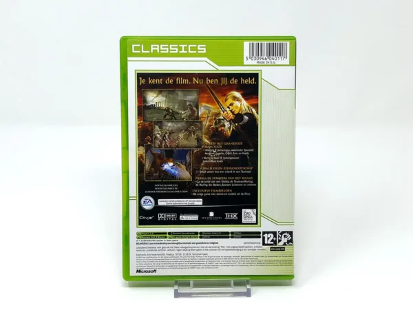 Parte trasera de The Lord of the Rings: The Return of the King (HOL) (Classics) para XBOX, edición PAL Holanda