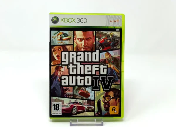 Portada de Grand Theft Auto IV (ESP) (Rebajado) para XBOX 360, edición PAL España, de segunda mano