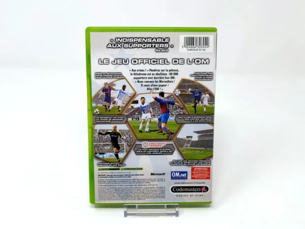 Parte trasera de Club Football 2005: Olympique de Marseille (FRA) para XBOX, edición PAL Francia