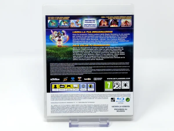 Parte trasera de Skylanders: Imaginators (ESP) para PlayStation 3, edición PAL España