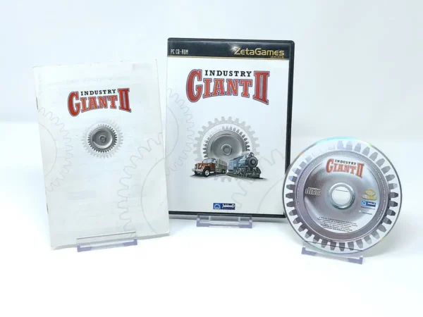 Interior del juego Industry Giant II (ESP) para PC con disco y manual