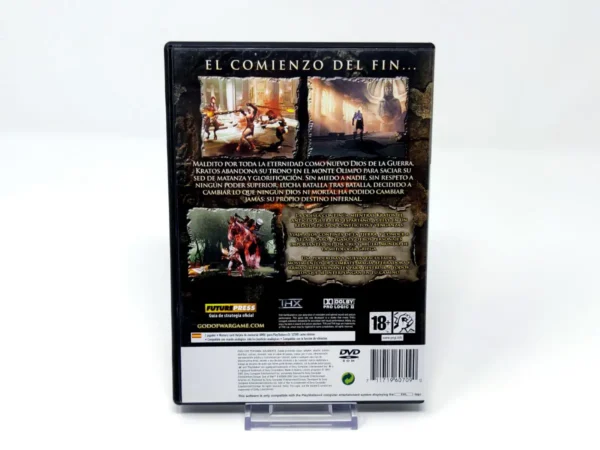 Parte trasera de God of War II (ESP) (Rebajado) para PlayStation 2, edición PAL España