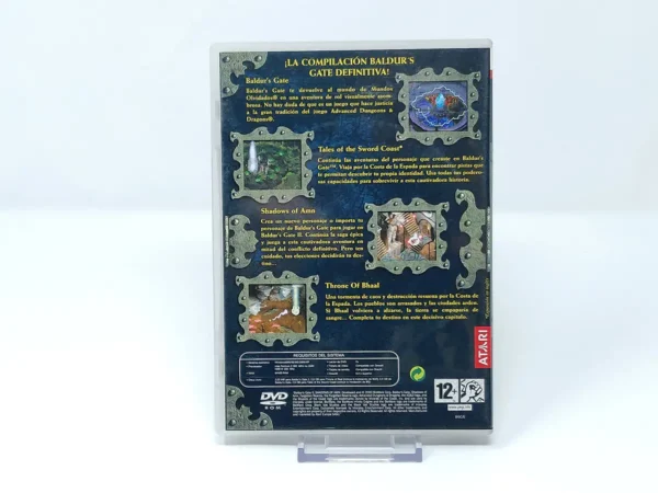 Parte trasera de Baldur's Gate (4 Juegos en 1 Caja) (ESP) para PC