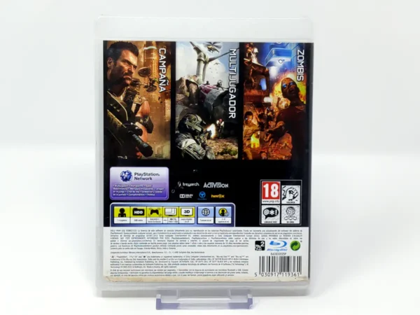 Parte trasera de Call of Duty: Black Ops II (ESP) (v2) (Rebajado) para PlayStation 3, edición PAL España