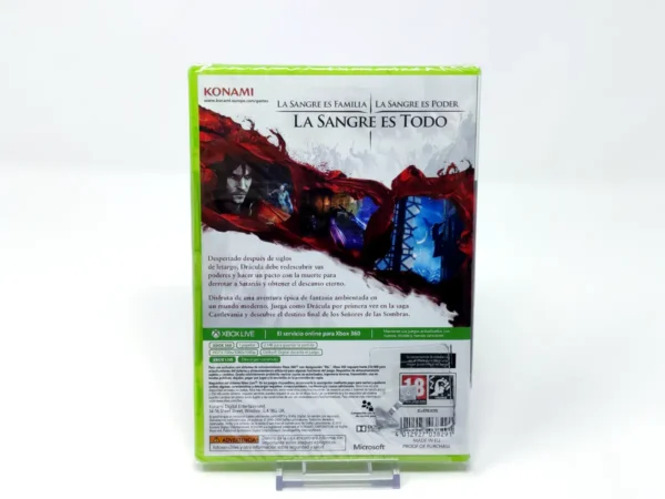 Parte trasera de Castlevania: Lords of Shadow 2 (ESP) (Precintado) para XBOX 360, edición PAL España