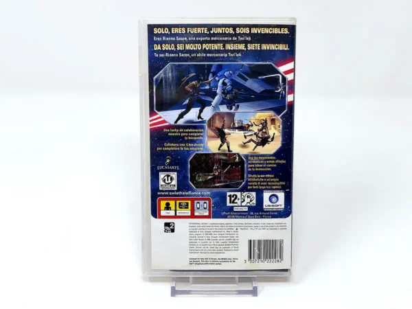 Parte trasera de Star Wars: Lethal Alliance (ESP) (Rabajado) para PSP, edición PAL España
