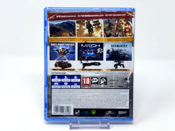 Parte trasera de Just Cause 3 (Gold Edition) (ESP) (Precintado) para PlayStation 4, edición PAL España