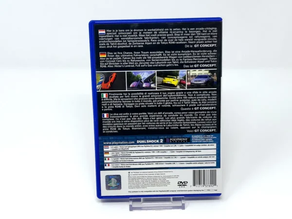 Parte trasera de Gran Turismo Concept: 2002 Tokyo-Geneva (FRA) (Rebajado) para PlayStation 2, edición PAL Francia