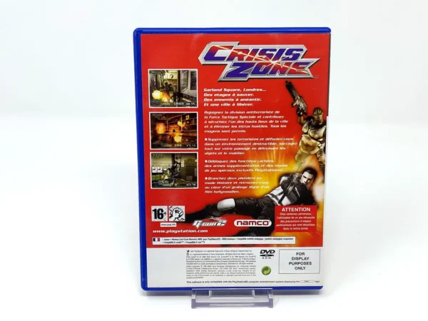 Parte trasera de Crisis Zone (FRA) (Promo) para PlayStation 2, edición PAL Francia