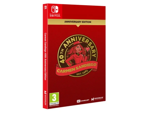 Portada de Carmen Sandiego 40th Anniversary Edition(ESP) (Precintado) para Nintendo Switch, edición PAL España, nuevo