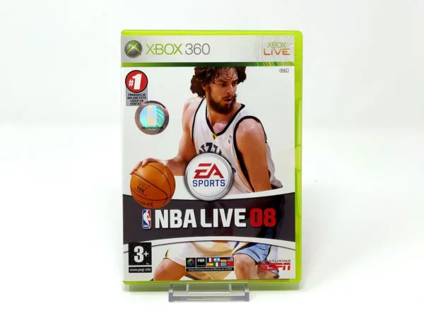 Portada de NBA Live 08 (ESP) para XBOX 360, edición PAL España, de segunda mano