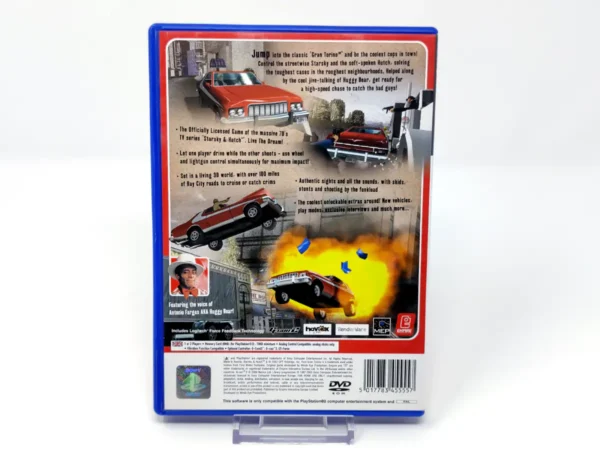 Parte trasera de Starsky & Hutch (UK) para PlayStation 2, edición PAL UK