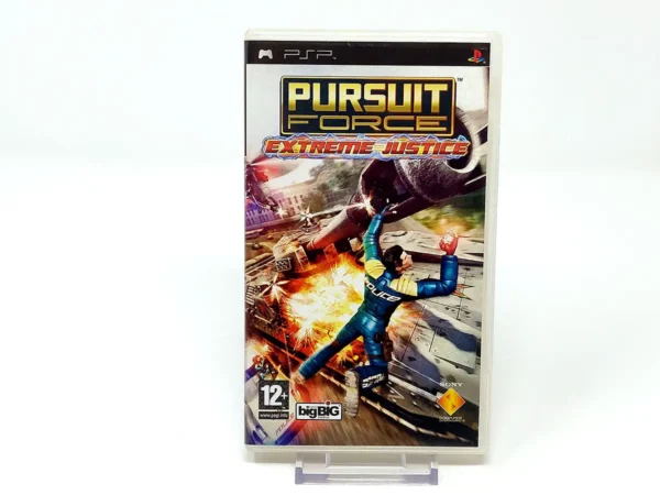 Portada de Pursuit Force: Extreme Justice (ESP) (Promo) para PSP, edición PAL España, de segunda mano