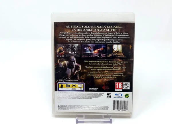 Parte trasera de God of War III (ESP) (Rebajado) para PlayStation 3, edición PAL España