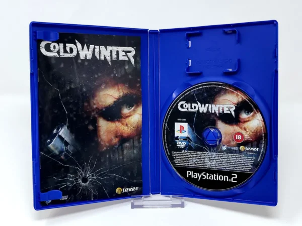 Interior del juego Cold Winter (ESP) para PlayStation 2 con disco y manual