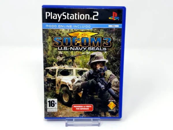 Portada de SOCOM 3: U.S. Navy SEALs (ESP) (v2) para PlayStation 2, edición PAL España, de segunda mano