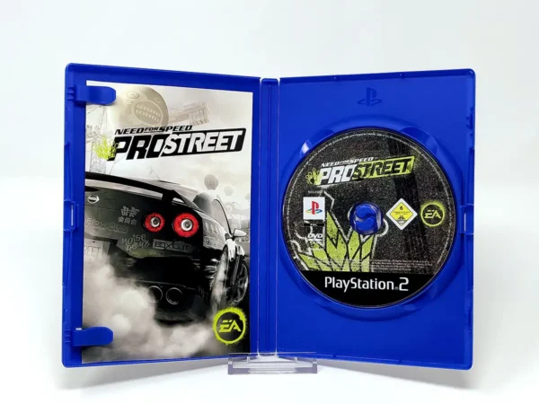 Interior del juego Need for Speed: ProStreet (FRA) para PlayStation 2 con disco y manual
