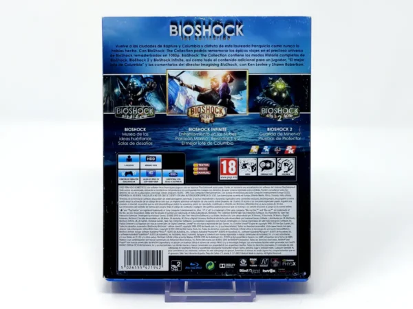 Interior del juego BioShock: The Collection (ESP) para PlayStation 4 con disco y manual