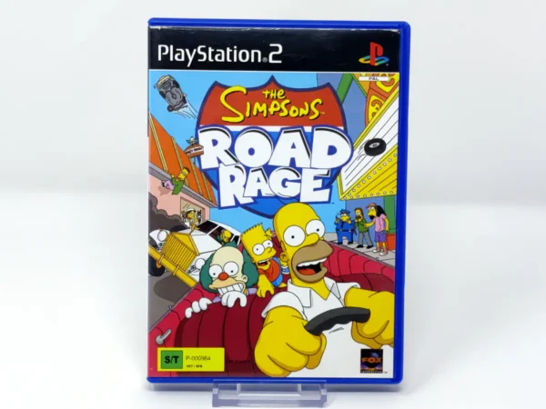 Portada de The Simpsons: Road Rage (ESC) para PlayStation 2, edición PAL Escandinavia, de segunda mano