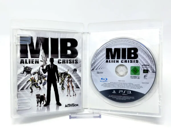 Interior del juego MIB: Alien Crisis (ESP) para PlayStation 3 con disco y manual