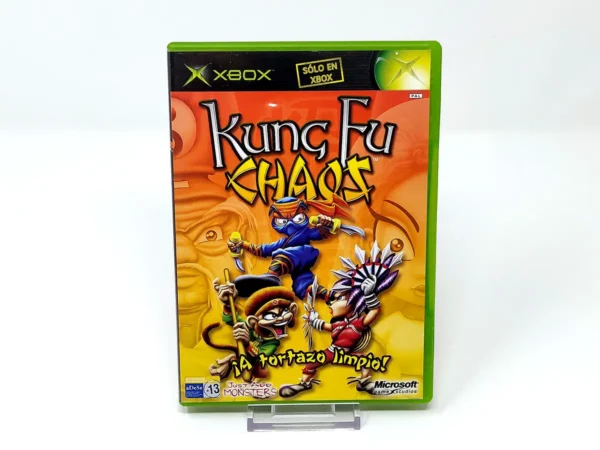 Portada de Kung Fu Chaos (ESP) para XBOX, edición PAL España, de segunda mano
