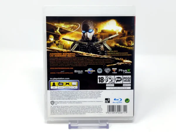 Parte trasera de Wanted: Weapons of Fate (ESP) (Rebajado) para PlayStation 3, edición PAL España
