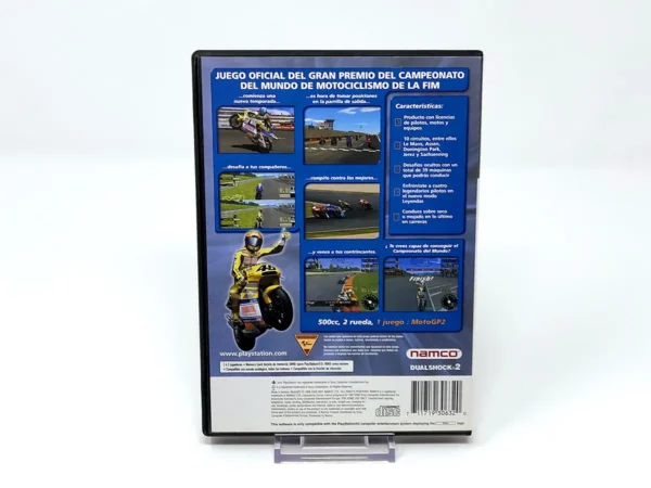 Parte trasera de MotoGP 2 (ESP) para PlayStation 2, edición PAL España