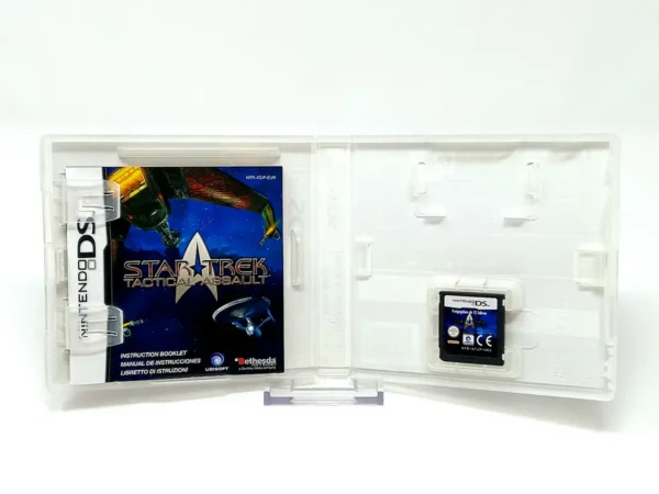 Lateral de la caja de Star Trek: Tactical Assault (ESP) para Nintendo DS