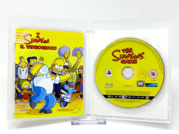 Interior del juego I Simpson: Il Videogioco (ITA) para PlayStation 3 con disco y manual