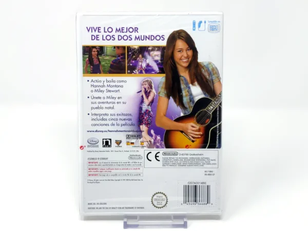Parte trasera de Hannah Montana: La Película (ESP) (Precintado) para Nintendo Wii, edición PAL España