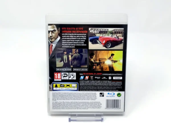 Parte trasera de Mafia II (ESP) (Versión 2) para PlayStation 3, edición PAL España