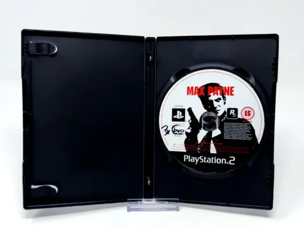 Interior del juego Max Payne (ESP) (Rebajado) para PlayStation 2 con disco y manual
