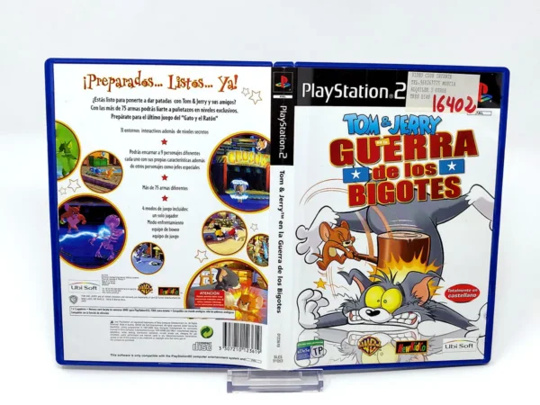 Tom & Jerry en la Guerra de los Bigotes (ESP) (Carátula) (Rebajado) para PlayStation 2, edición PAL España, de segunda mano