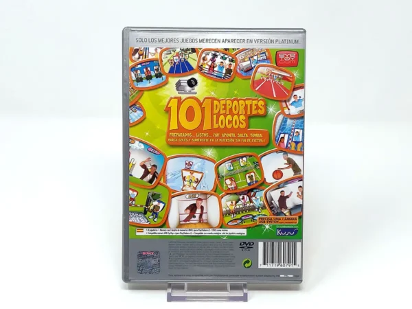 Parte trasera de EyeToy: Play Sports (ESP) (Platinum) para PlayStation 2, edición PAL España