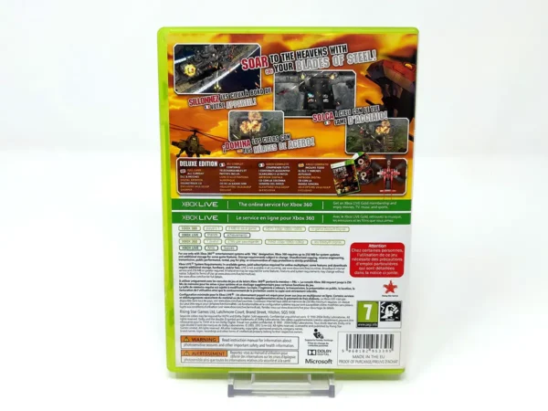 Parte trasera de Under Defeat HD: Deluxe Edition (ESP) para XBOX 360, edición PAL España