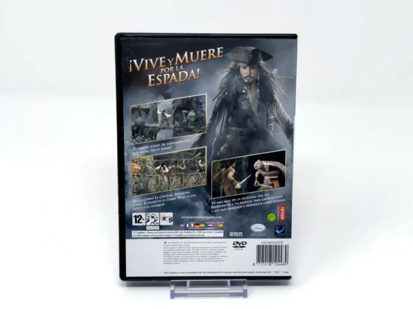 Parte trasera de Piratas del Caribe: En el fin del mundo (ESP) (Rebajado) para PlayStation 2, edición PAL España