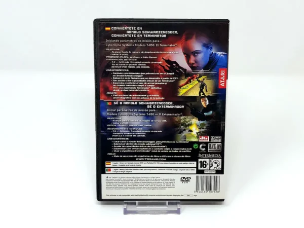 Parte trasera de Terminator 3: Rise of the Machines (ESP) (Rebajado) para PlayStation 2, edición PAL España