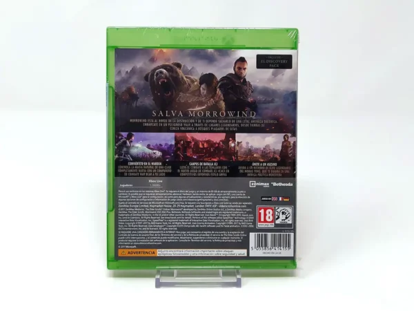 Parte trasera de The Edler Scrolls Online: Morrowind (ESP) (Precintado) para XBOX One, edición PAL España