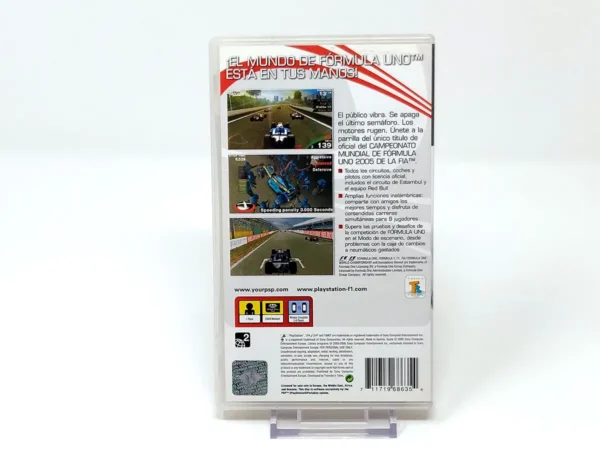 Parte trasera de F1 Grand Prix (ESP) para PSP, edición PAL España