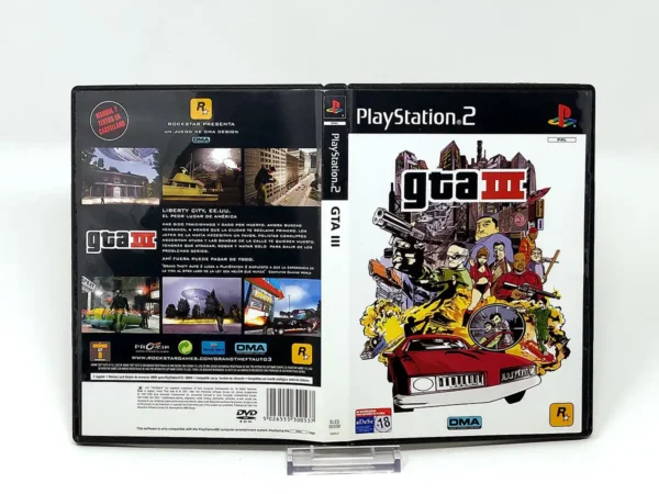 Grand Theft Auto III (ESP) (v1) (Carátula) para PlayStation 2, edición PAL España, de segunda mano