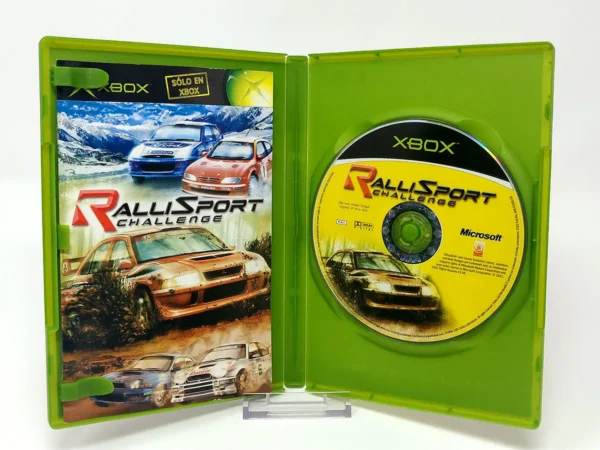 Interior del juego RalliSport Challenge (ESP) para XBOX con disco y manual