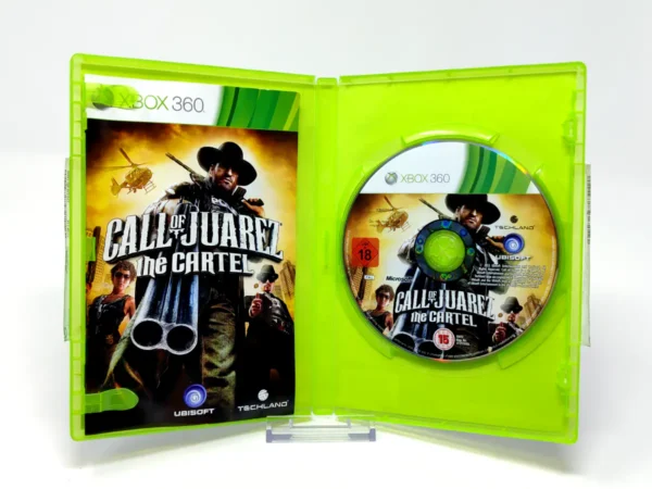 Interior del juego Call of Juarez: The Cartel (ESP) para XBOX 360 con disco y manual