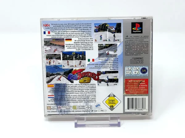 Parte trasera de Cool Boarders 2 (ESP) (Platinum) para PlayStation 1, edición PAL España