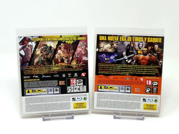 Lateral de la caja de Borderlands 2 (GOTY) (ESP) (Cartón) para PlayStation 3