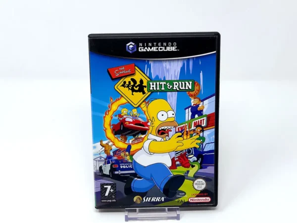 Portada de The Simpsons: Hit & Run (UK) para Nintendo GameCube, edición PAL UK, de segunda mano