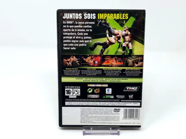 Parte trasera de WWE SmackDown vs. Raw 2009 (ESP) (Rebajado) para PlayStation 2, edición PAL España